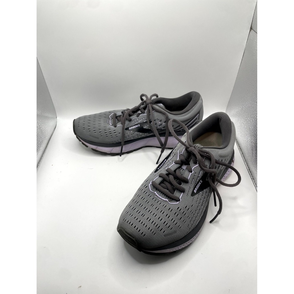 Brooks Ghost 13 1203381B084 Womens US 8.5 B Sneakers Gray Mesh Running Shoes